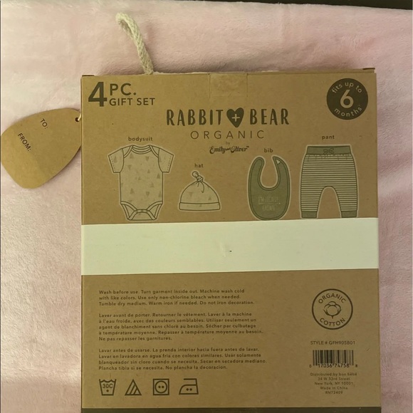 Rabbit & bear organic 4pc set - Picture 2 of 5